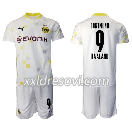 Borussia Dortmund Erling Braut Haland 9 Treći Dječji Komplet Dresovi za Nogomet 2020-2021 (+ kratke hlače)